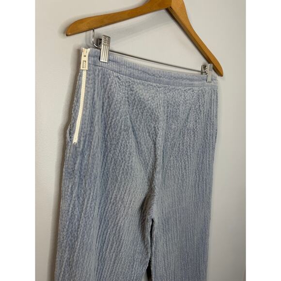 Bimba y Lola Corduroy Cropped Straight Leg Pant Lavender Sz L - Picture 10 of 11